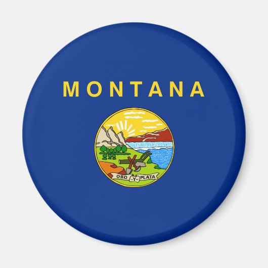 De vlag van Montana Magneet (Voorkant)