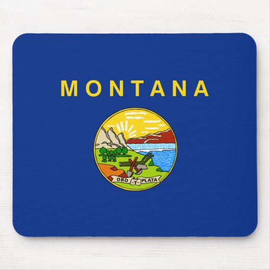 De vlag van Montana Muismat (Voorkant)