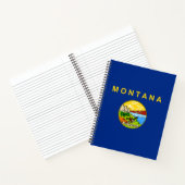 De vlag van Montana Notitieboek (Binnen)
