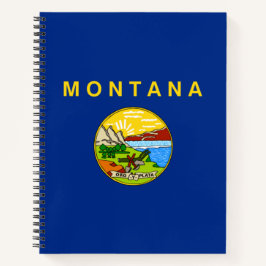 De vlag van Montana Notitieboek