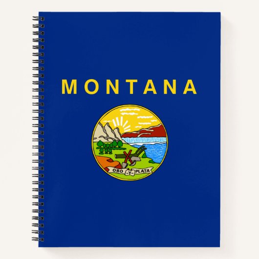 De vlag van Montana Notitieboek (Voorkant)