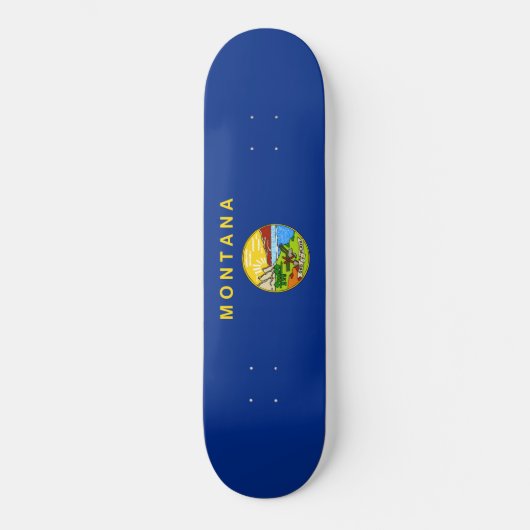 De vlag van Montana Persoonlijk Skateboard (Voorkant)