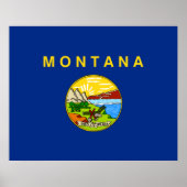 De vlag van Montana Poster (Voorkant)