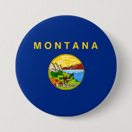 De vlag van Montana Ronde Button 7,6 Cm