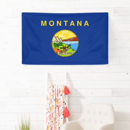 De vlag van Montana Spandoek (Insitu)