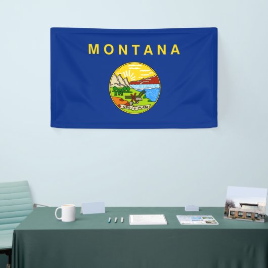 De vlag van Montana Spandoek (Beurs)