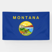 De vlag van Montana Spandoek (Horizontaal)
