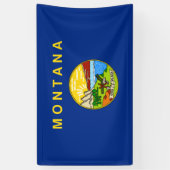 De vlag van Montana Spandoek (Verticaal)