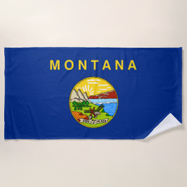De vlag van Montana Strandlaken