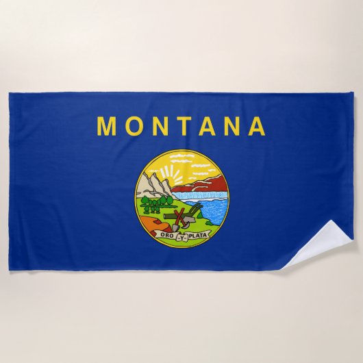 De vlag van Montana Strandlaken (Voorkant)