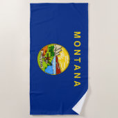 De vlag van Montana Strandlaken (Voorkant)