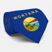 De vlag van Montana Stropdas (Opgerold)