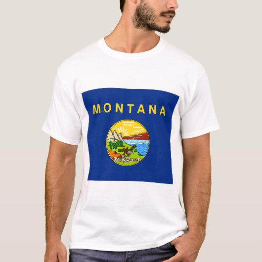 De vlag van Montana T-shirt (Voorkant)
