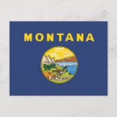 De vlag van Montana, Verenigde Staten van Amerika Briefkaart (Voorkant)