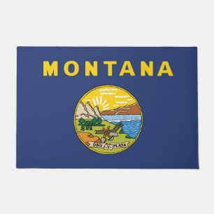 De vlag van Montana, Verenigde Staten van Amerika Deurmat