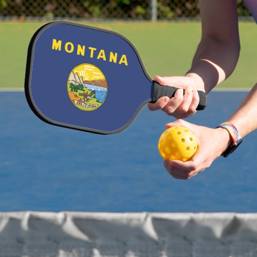 De vlag van Montana, Verenigde Staten van Amerika Pickleball Paddle (Insitu)