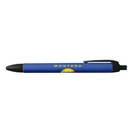 De vlag van Montana Zwarte Inkt Pen