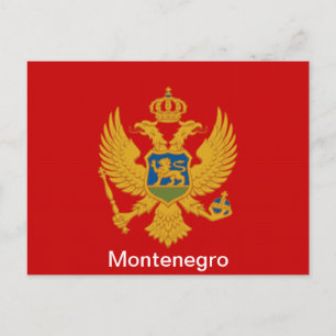 De vlag van Montenegro Briefkaart