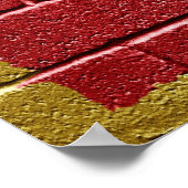 De vlag van Montenegro Poster (Hoek)