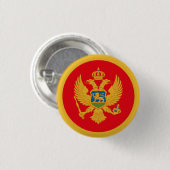 De vlag van Montenegro Ronde Button 3,2 Cm (Voorkant /achterkant)