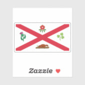 De vlag van Montreal, Quebec, Canada (1935-1939) Sticker (Vel)