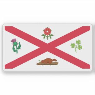 De vlag van Montreal, Quebec, Canada (1935-1939) Sticker
