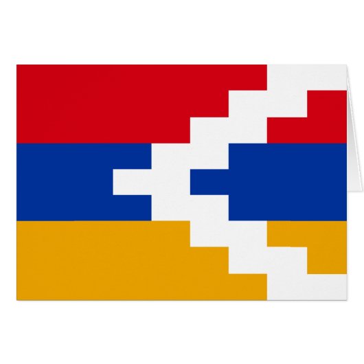 De vlag van Nagorno-Karabach (Voorkant Horizontaal)