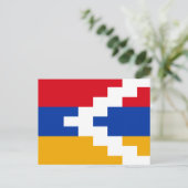 De vlag van Nagorno-Karabach Briefkaart (Staand voorkant)