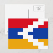 De vlag van Nagorno-Karabach Briefkaart (Voorkant / Achterkant)