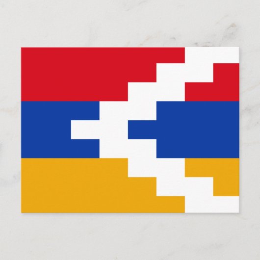 De vlag van Nagorno-Karabach Briefkaart (Voorkant)