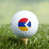 De vlag van Nagorno-Karabach Golfballen (Insitu Shirt)