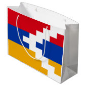 De vlag van Nagorno-Karabach Groot Cadeauzakje (Achterkant Gekanteld)