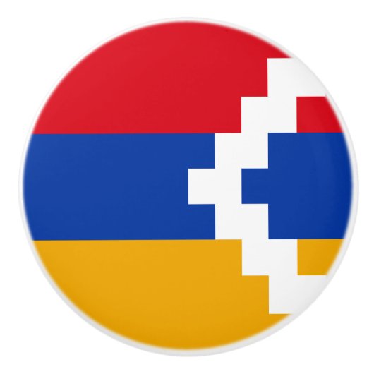 De vlag van Nagorno-Karabach Keramische Knop (Voorkant)