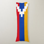 De vlag van Nagorno-Karabach Lichaamskussen (Voorkant Verticaal)