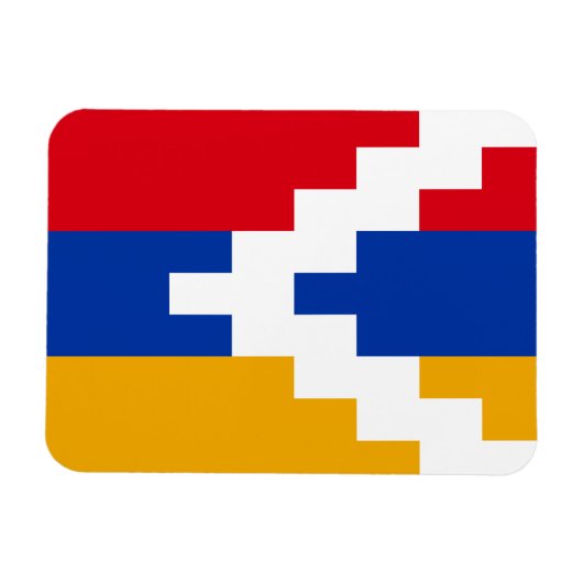 De vlag van Nagorno-Karabach Magneet (Horizontaal)