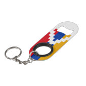De vlag van Nagorno-Karabach Mini Flessenopener (Voorkant Gekanteld)