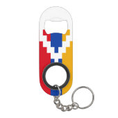 De vlag van Nagorno-Karabach Mini Flessenopener (Achterkant)