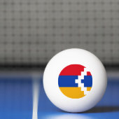 De vlag van Nagorno-Karabach Pingpongbal (Net)