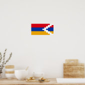 De vlag van Nagorno-Karabach Poster (Keuken)