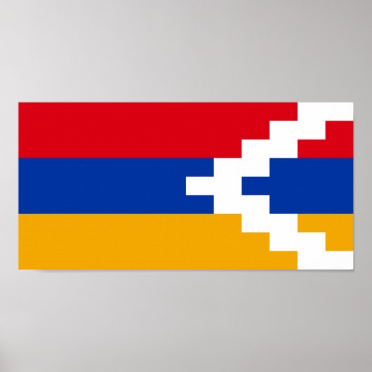 De vlag van Nagorno-Karabach Poster (Voorkant)