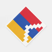 De vlag van Nagorno-Karabach Servet (Hoek)