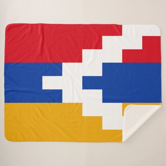 De vlag van Nagorno-Karabach Sherpa Deken (Voorkant (horizontaal))
