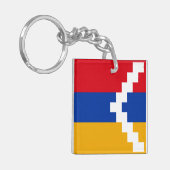 De vlag van Nagorno-Karabach Sleutelhanger (Voorkant Links)