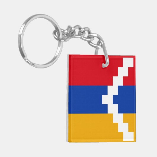 De vlag van Nagorno-Karabach Sleutelhanger (Voorkant Links)