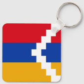De vlag van Nagorno-Karabach Sleutelhanger (Achterkant)