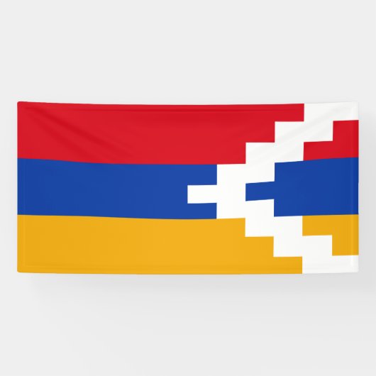 De vlag van Nagorno-Karabach Spandoek (Horizontaal)