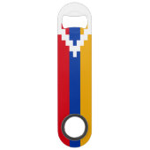 De vlag van Nagorno-Karabach Speed Flessenopener (Achterkant)