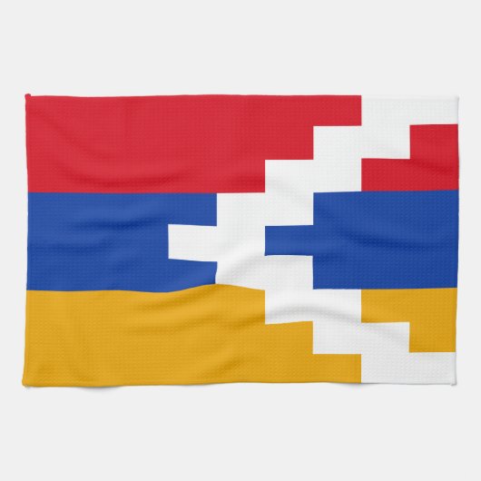 De vlag van Nagorno-Karabach Theedoek (Horizontaal)