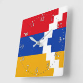 De vlag van Nagorno-Karabach Vierkante Klok (Hoek)