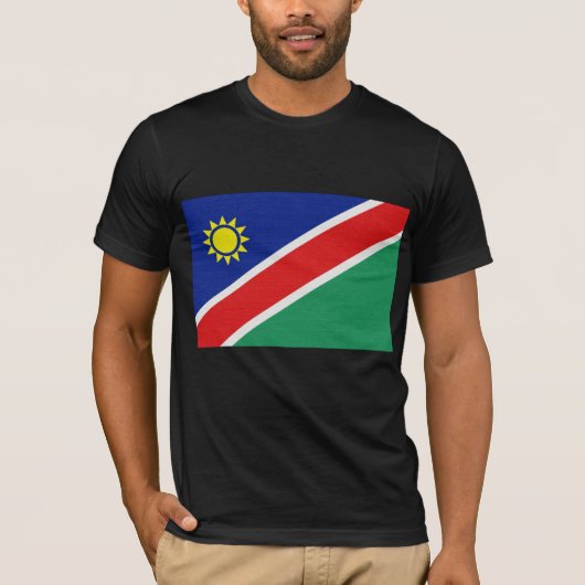 De vlag van Namibië T-shirt (Voorkant)